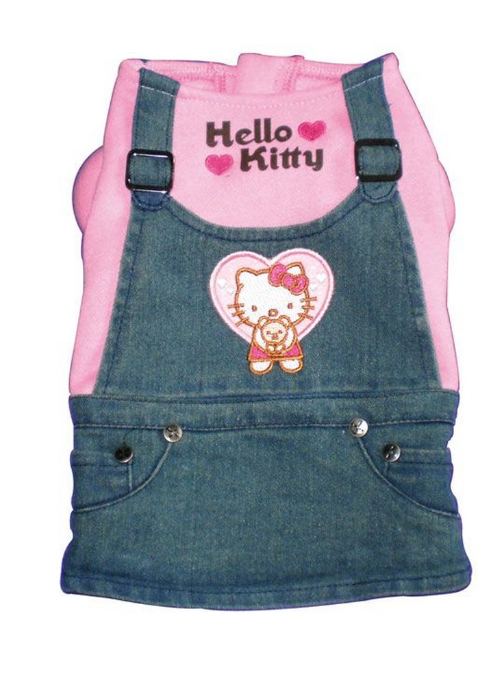 VESTITO JEANS HELLO KITTY TEDDY per cani