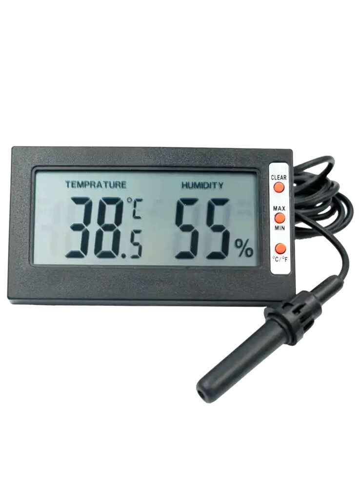 Termometro e Igrometro digitale con sonda e display LCD 3Code €9.90