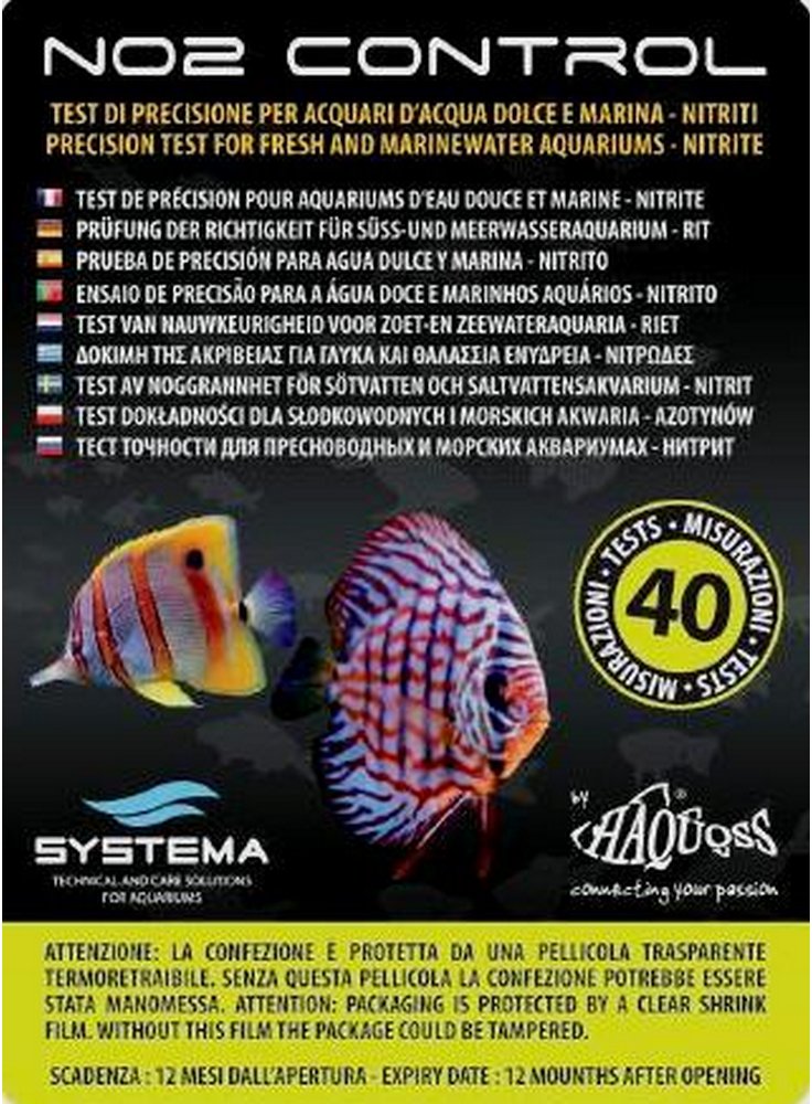 Haquoss NO2 Test per Acquario (Nitriti)