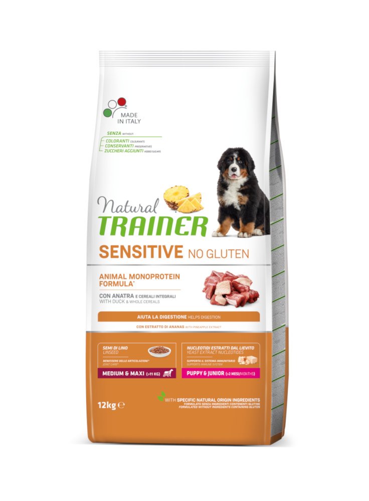 Trainer Sensitive no gluten Puppy Medium maxi 12Kg