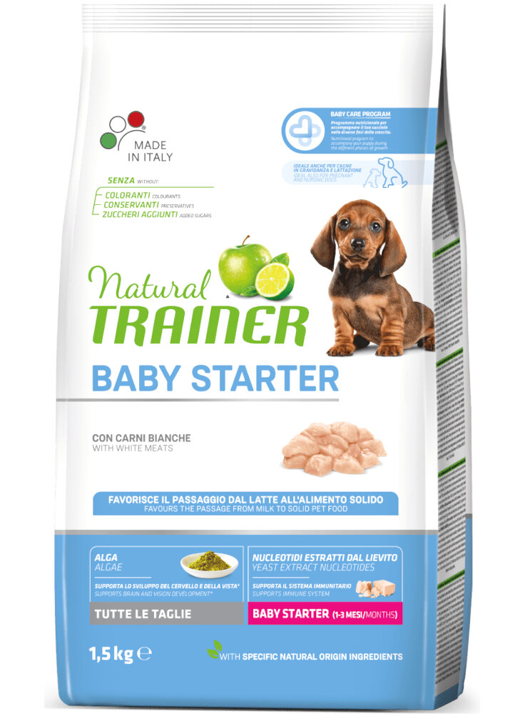 Trainer Natural Dog Baby Starter con Pollo 1,5 kg