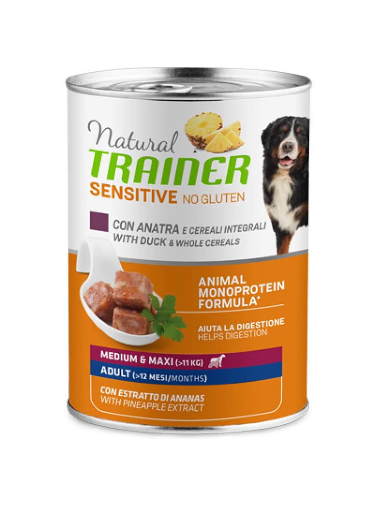 Trainer Sensitive no gluten Adult medium maxi 12 x 400 gr