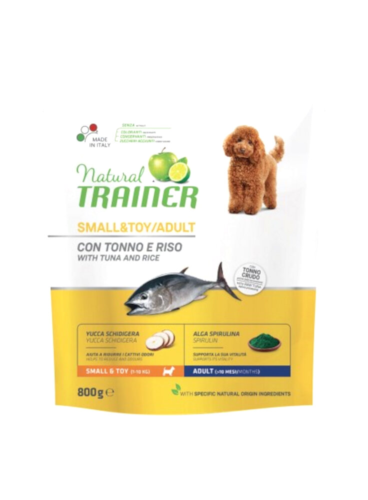 Natural Trainer Small&Toy Adult Pesce e Riso 0,8KG