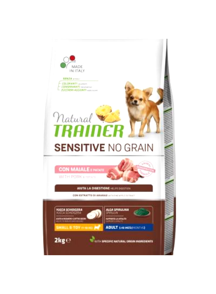 NATURAL TRAINER SENSITIVE NO GRAIN ADULT MINI MAIALE