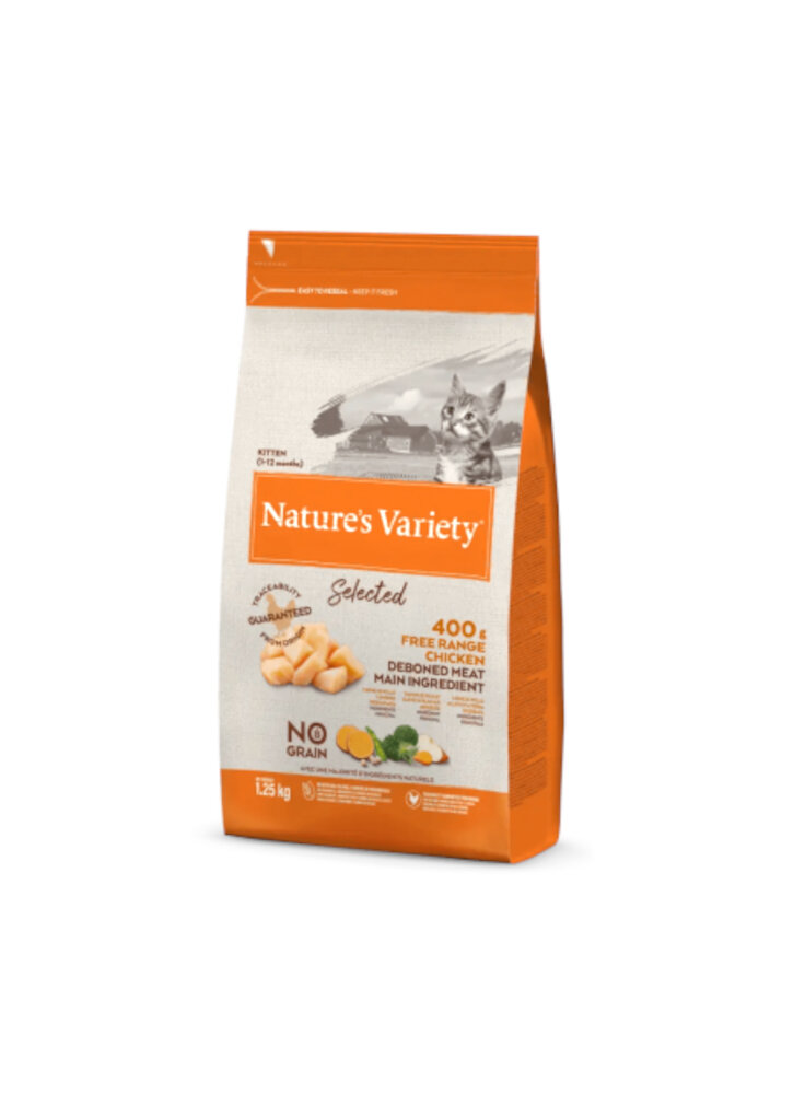 Nature's Variety Selected Kitten No Grain Pollo 1,25KG