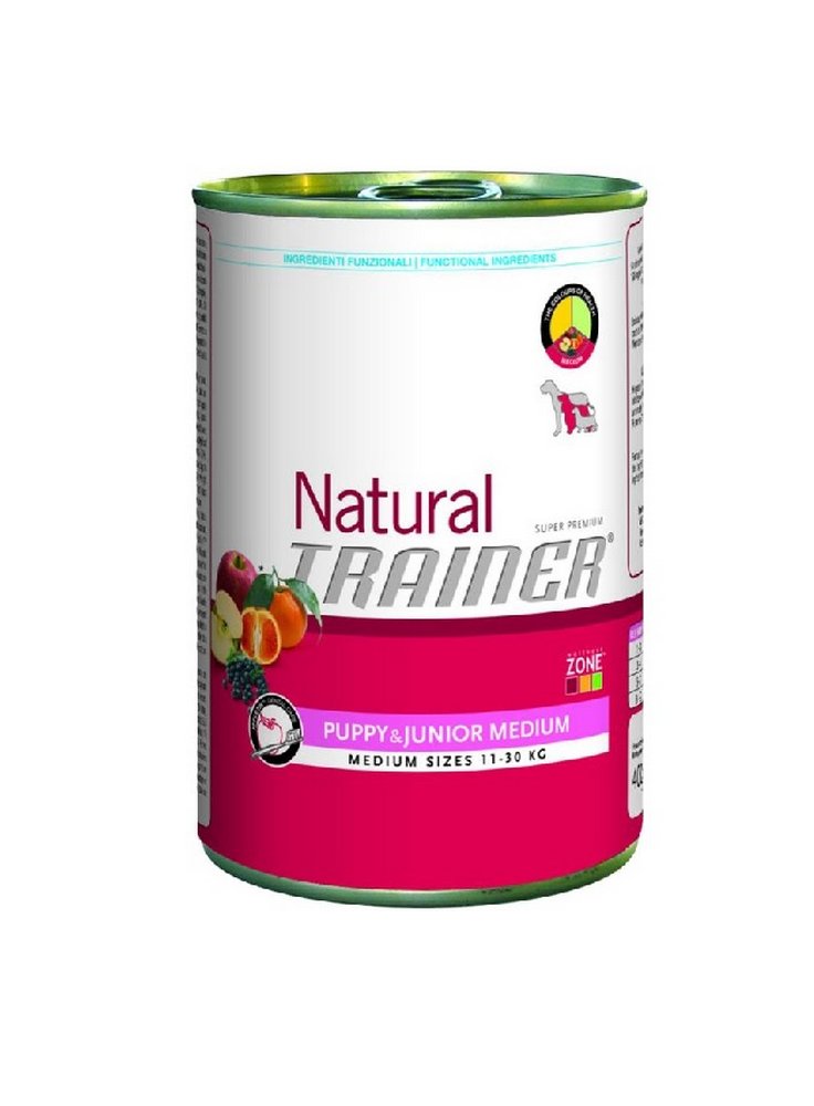 Trainer Natural Dog Puppy & Junior Medium 400 GR