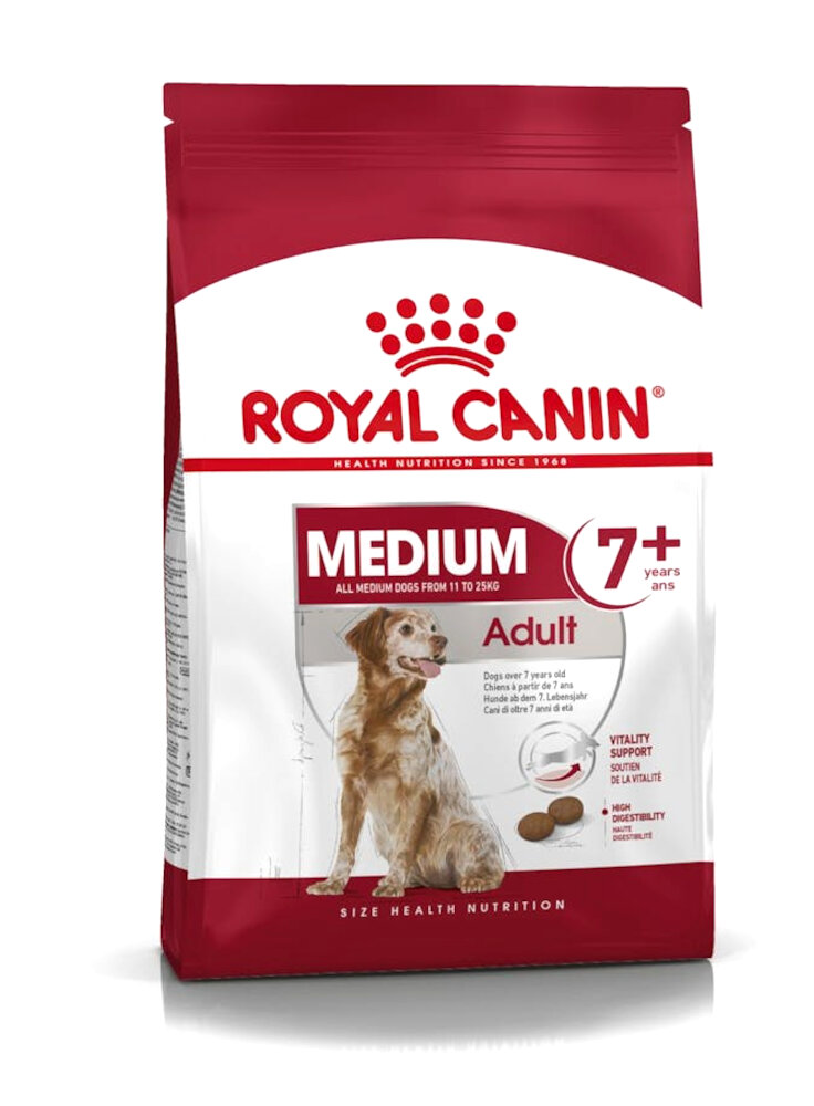 Medium Adult 7+ cane Royal Canin