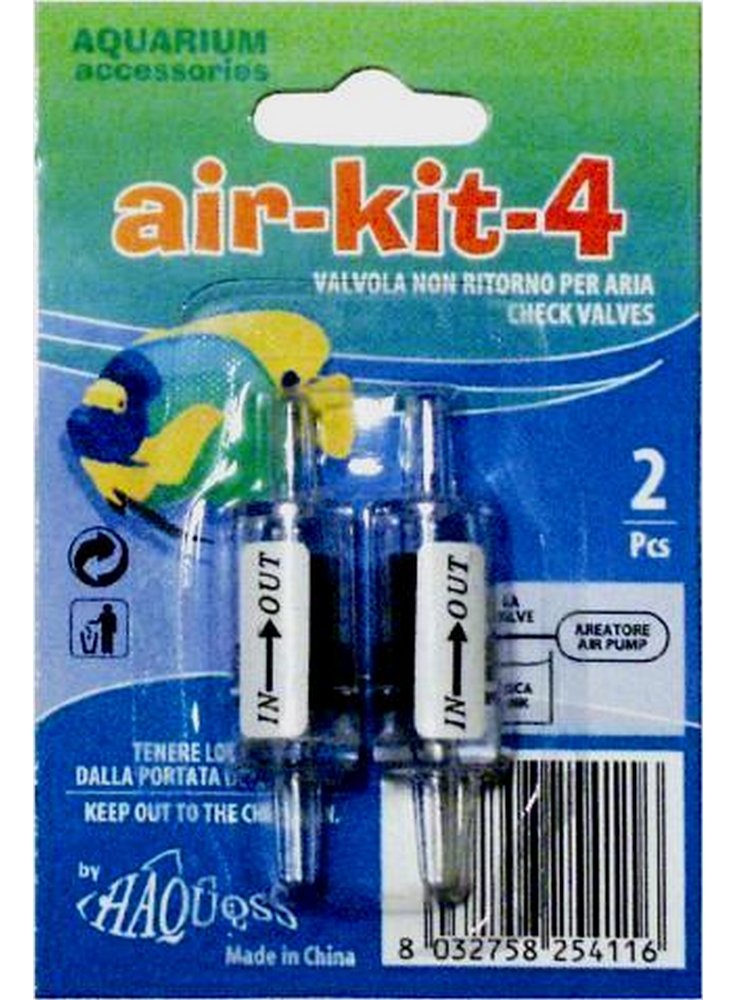 Kit aria 4 - valvola di non ritorno haquoss 2 pz