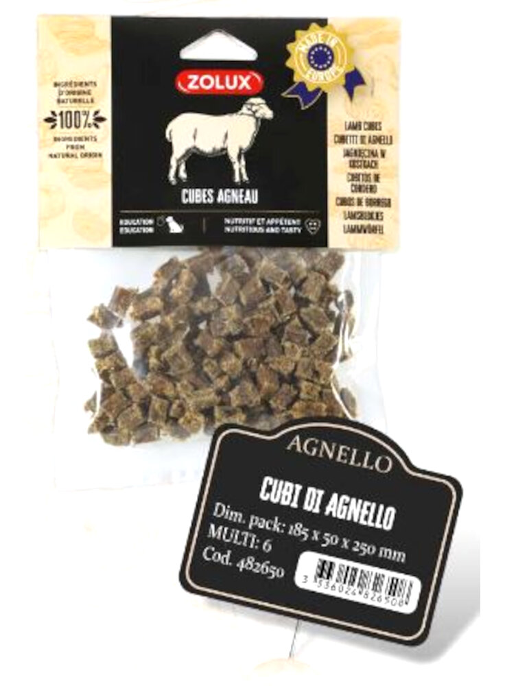 CUBI AGNELLO 100g SNACK NATURALE ZOLUX