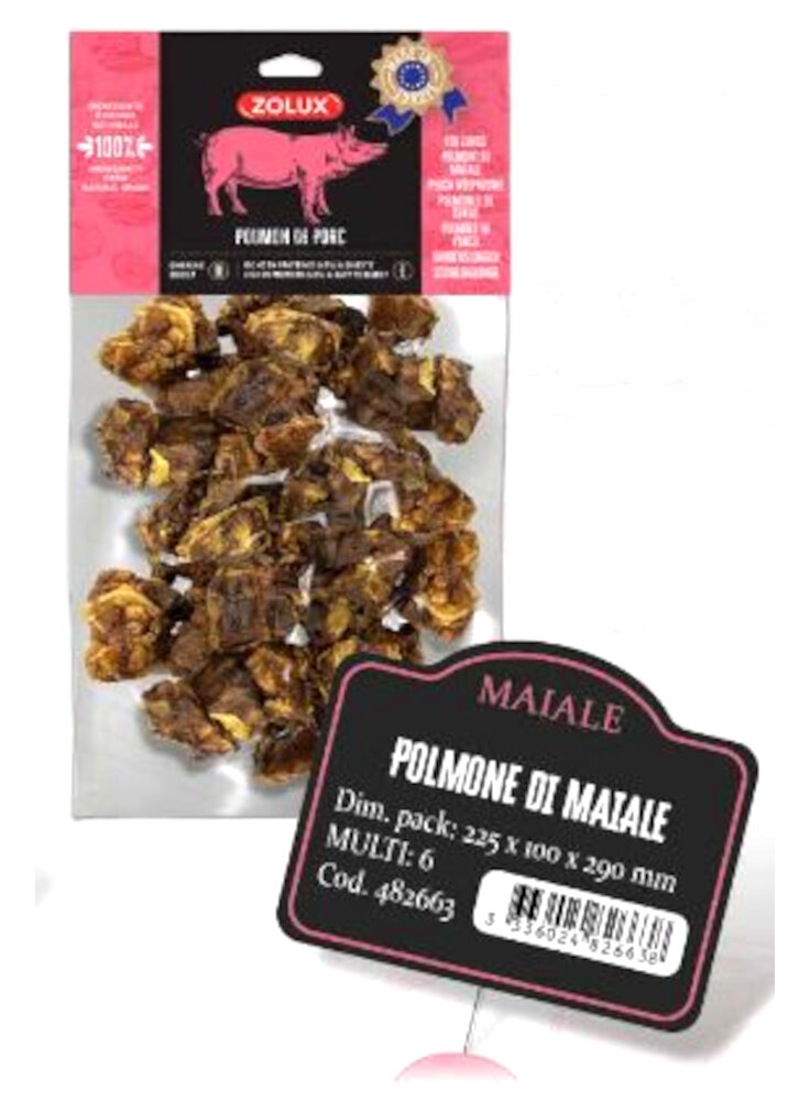 POLMONE DI MAIALE 150g SNACK NATURALE ZOLUX