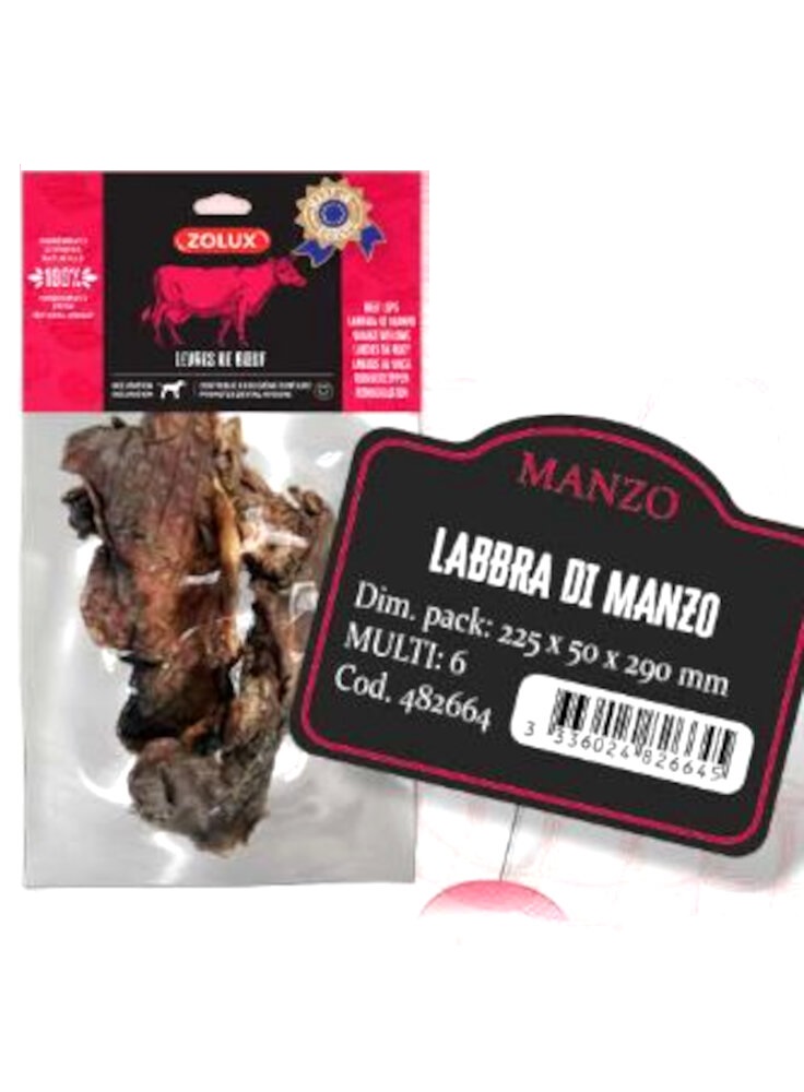 LABBRA DI MANZO 200g SNACK NATURALE ZOLUX