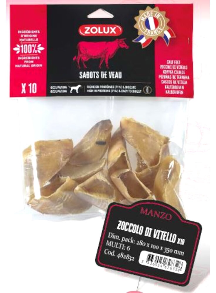 ZOCCOLO DI VITELLO SNACK NATURALE ZOLUX