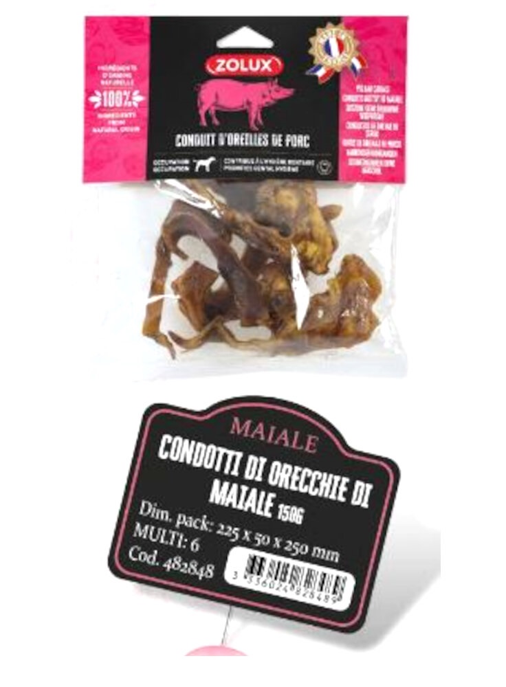 ORECCHIE MAIALE SNACK NATURALE ZOLUX