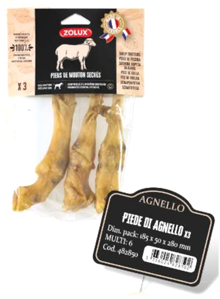 PIEDE DI AGNELLO SNACK NATURALE ZOLUX