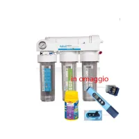 Askoll impianto osmosi inversa a 4 stadi + conduttivimetro + mineral salt 100ml