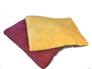 Cuscino Nabuk Franco Bizzaro giallo ocra o rosso bordeaux