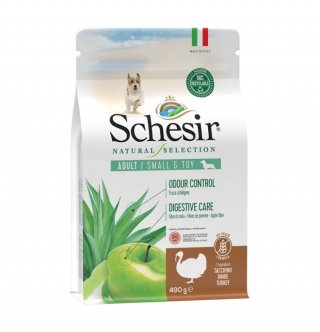 SCHESIR DOG NATURAL SELEC. DRY SMALL TACCHINO 490g