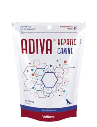 ADIVA Hepatic Canine 30 Chews VetNova