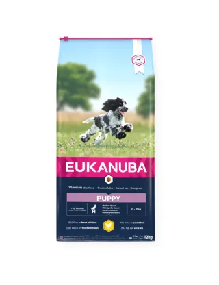 Eukanuba Dog Base Puppy Medium Breeds Chicken kg 12