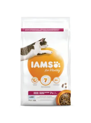 Iams for Vitality Cat Base Senior All Breeds Ocean Fish 3 Kg