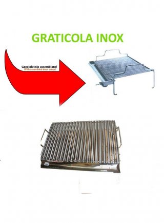 BBQ Equipment Graticola In acciaio inox Large 40x61 cm