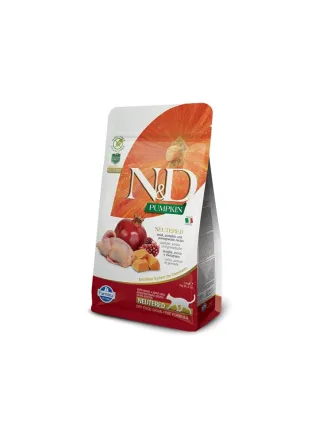 Farmina N&D gatto Neutered quaglia,zucca e melograno 1,5 kg