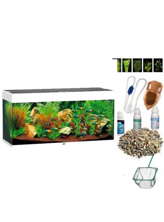 Acquario juwel rio 180 a Led nero bianco darkwood+allestimento e kit e manutenzione, (150€ prodotti omaggio)