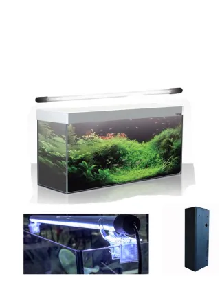 Acquario Stilus 60 open + led haquoss + filtro skill 220