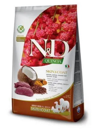 N&D Quinoa Canine  "Skin & Coat" Venison Adult, all breeds kg.2,5