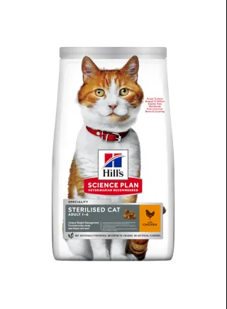 Hill's feline Sterilised cat young adult pollo
