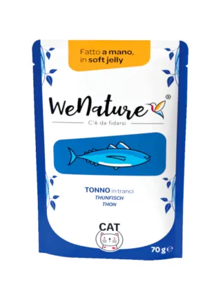 WeNature Alimento umido per gatti in busta 70gr