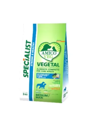 AMICO VEG ADULT MEDIUM STRONG & HEALTHY Piselli e Alghe 3Kg - Linea Specialist