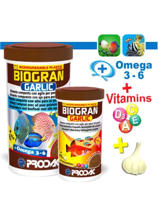 Prodac Biogran Garlic Cibo per pesci Incrementa appetito