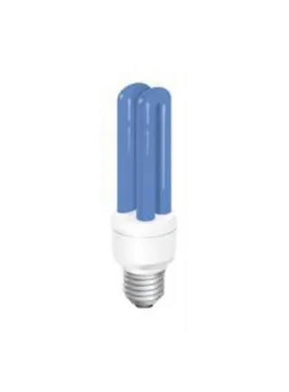 Lampada energy saving Moonshine blu 25.000 k attacco E27 14 watt/2U