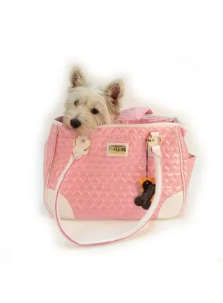 Borsa trasportino per cani e gatti Pink Lady Pettribe