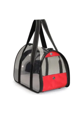 Camon trasportino per piccoli animali rosso 48x29x29 cm