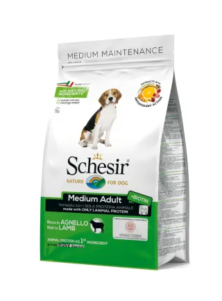 Schesir Medium Mantenimento 12kg per cani adulti, sacchetti danneggiati