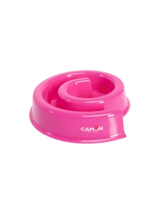 Camon Ciotola anti ingozzamento in plastica rosa per cani e gatti