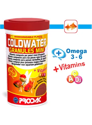 Prodac Coldwater Granules Mini Mangime per Pesci Rossi Taglia Piccola