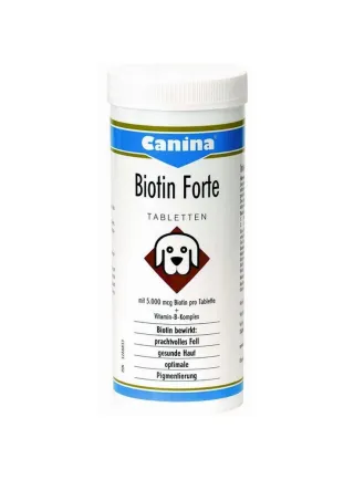 Canina Biotin integratori di biotina vitamina H per pelo e cute