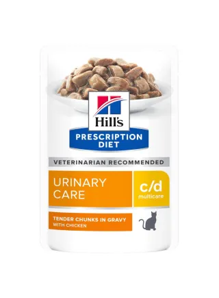 Hill's PRESCRIPTION DIET c/d Multicare alimento per gatti con pollo 12x85g