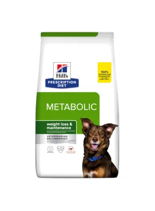 Hill's PRESCRIPTION DIET Metabolic crocchette per cani per la gestione del peso con agnello e riso
