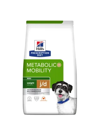 Hill's PRESCRIPTION DIET Metabolic + Mobility Mini crocchette per cani per la gestione del peso + salute articolare