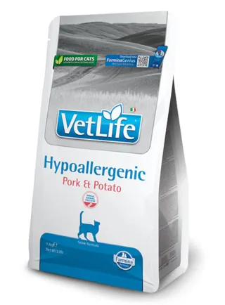 VET LIFE NATURAL HYPOALLERGENIC PORK & POTATO FELINE