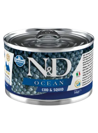 N&D DOG OCEAN MERLUZZO E CALAMARO