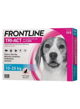 Frontline Tri-Act Antiparassitario per Cani 10-20 Kg