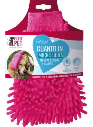 Flair pet guanto in microfibra coccole