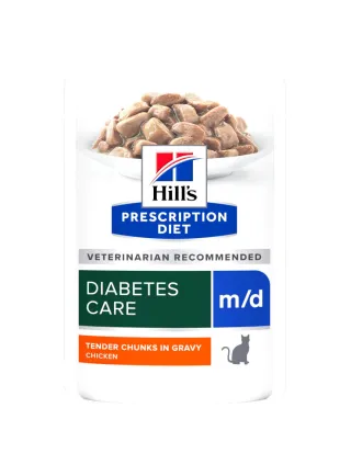 Hill's PRESCRIPTION DIET m/d bocconcini in bustina per la gestione del diabete - 12x85g