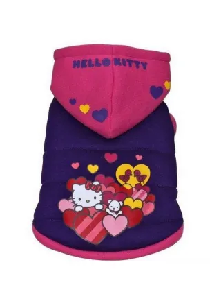 FELPA PER CANI HEARTS HELLO KITTY