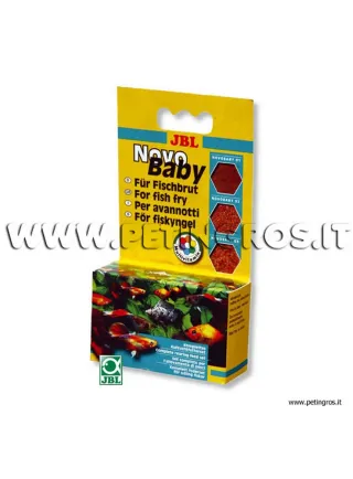 JBL Novo BABY, tris di mangimi per avannotti- 3 x 10 ml/18 g
